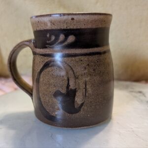 Lynn Lais Handcrafted Brown Ceramic Mug